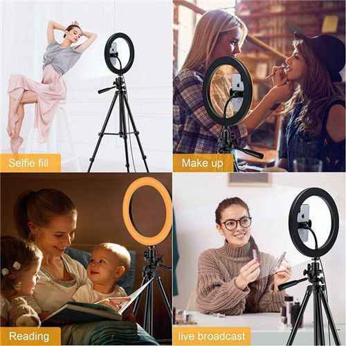 New 15 Colour RGBambient Ring Light + Phone Stand Tripod Set