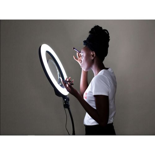 Selfie Ring Light LED 18 Inches 45cm - Ring Light Stand With Microphone