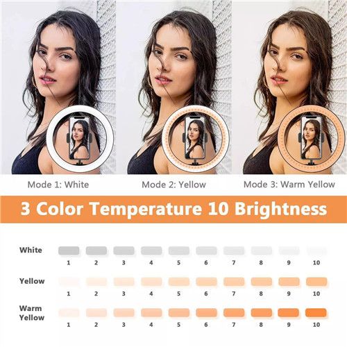 26cm LED Ring Light & Tripod Stand For Photography And Video