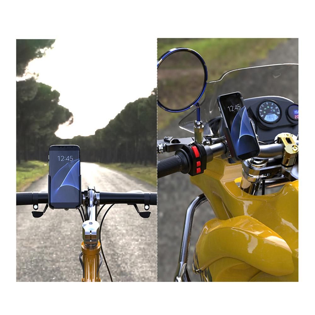 Bicycle Phone Holder Motorcycle Handlebar 360 Rotation Road