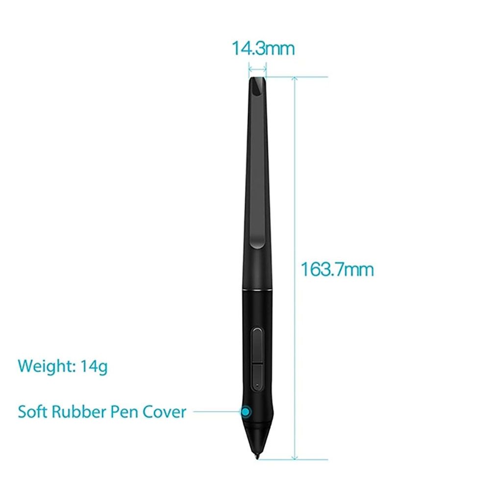 (Black)For HUION PW507 Battery-Free Stylus For Kamvas GT-156 PRO 12 / 13 / 16 20 2019 Digital Graphics Monitor Tablets Touch Screen Pen MAA