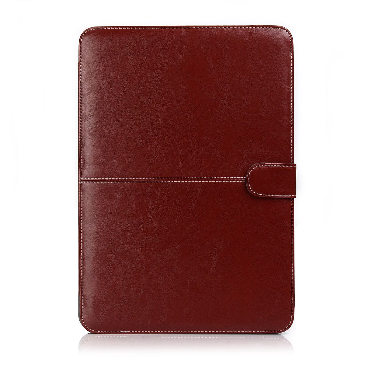 13" Pro With HDMI Port Case, One-piece Design Soft PU Leather Cover For 2012-2015 Macbook 13.3 Retina, Brown