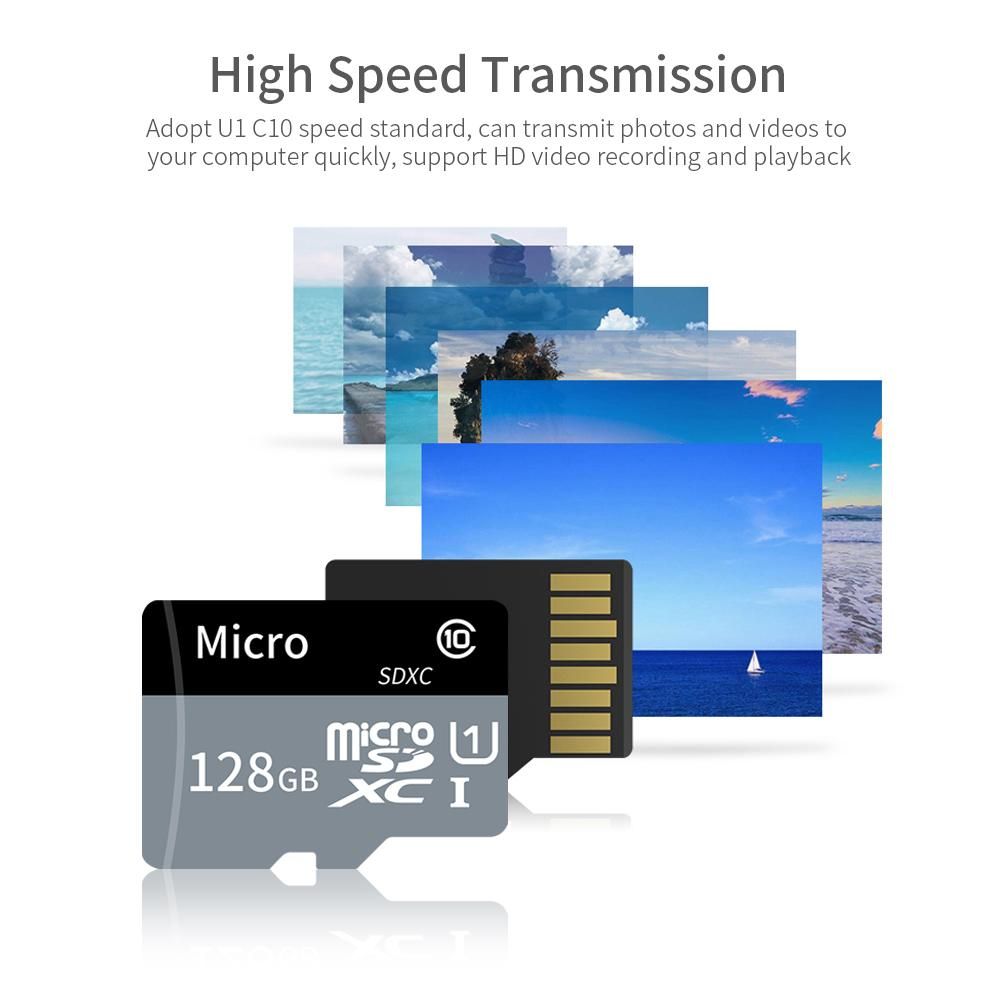 TF Card Large Capacity Micro SD Card 1TB U1 Class 10 TF Card High Speed Memory Card for Mobile Phone Camera Dashcam Monitor