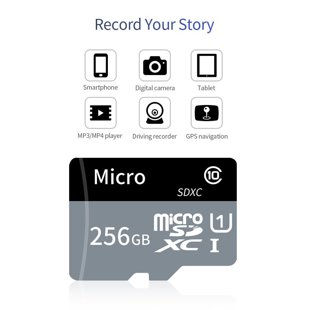 TF Card Large Capacity Micro SD Card 1TB U1 Class 10 TF Card High Speed Memory Card for Mobile Phone Camera Dashcam Monitor