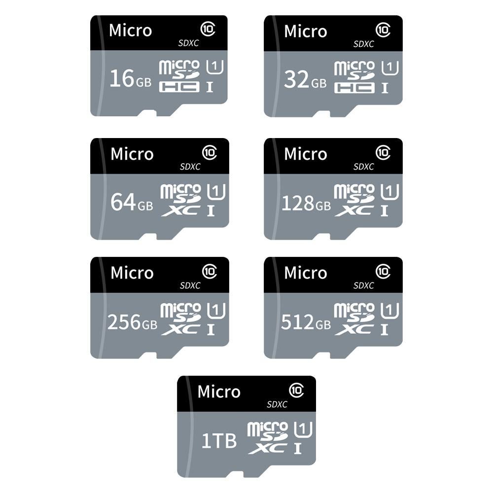 TF Card Large Capacity Micro SD Card 1TB U1 Class 10 TF Card High Speed Memory Card for Mobile Phone Camera Dashcam Monitor