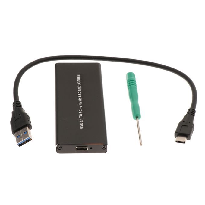 USB 3.1 To NVME SSD Case Computer Hard Drive Enclosures For Windows,