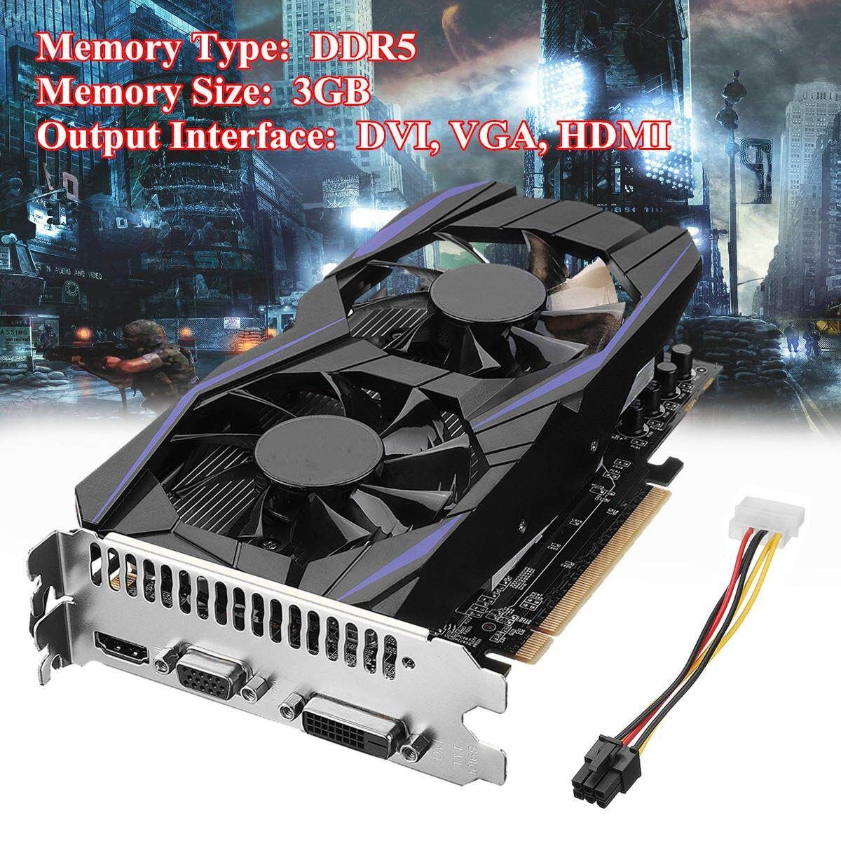 GTX1060 3GB DDR5 Video Game Graphics Card -E VGA DVI HDMI For NVIDIA GeForce