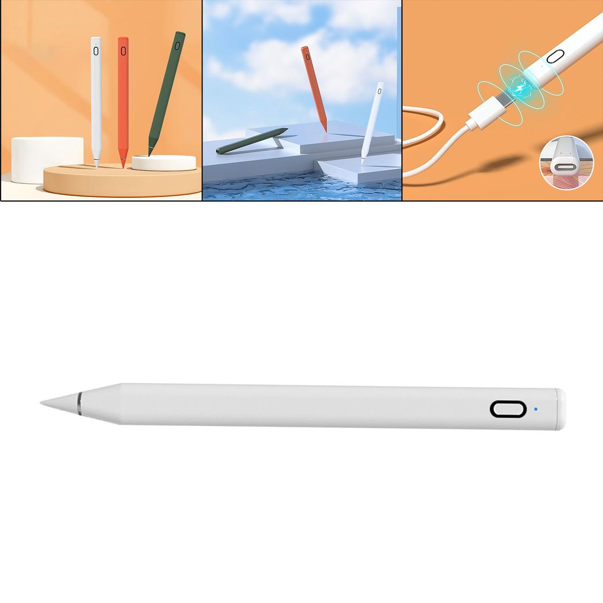 Active Stylus Pen Tip Rechargeable For   White