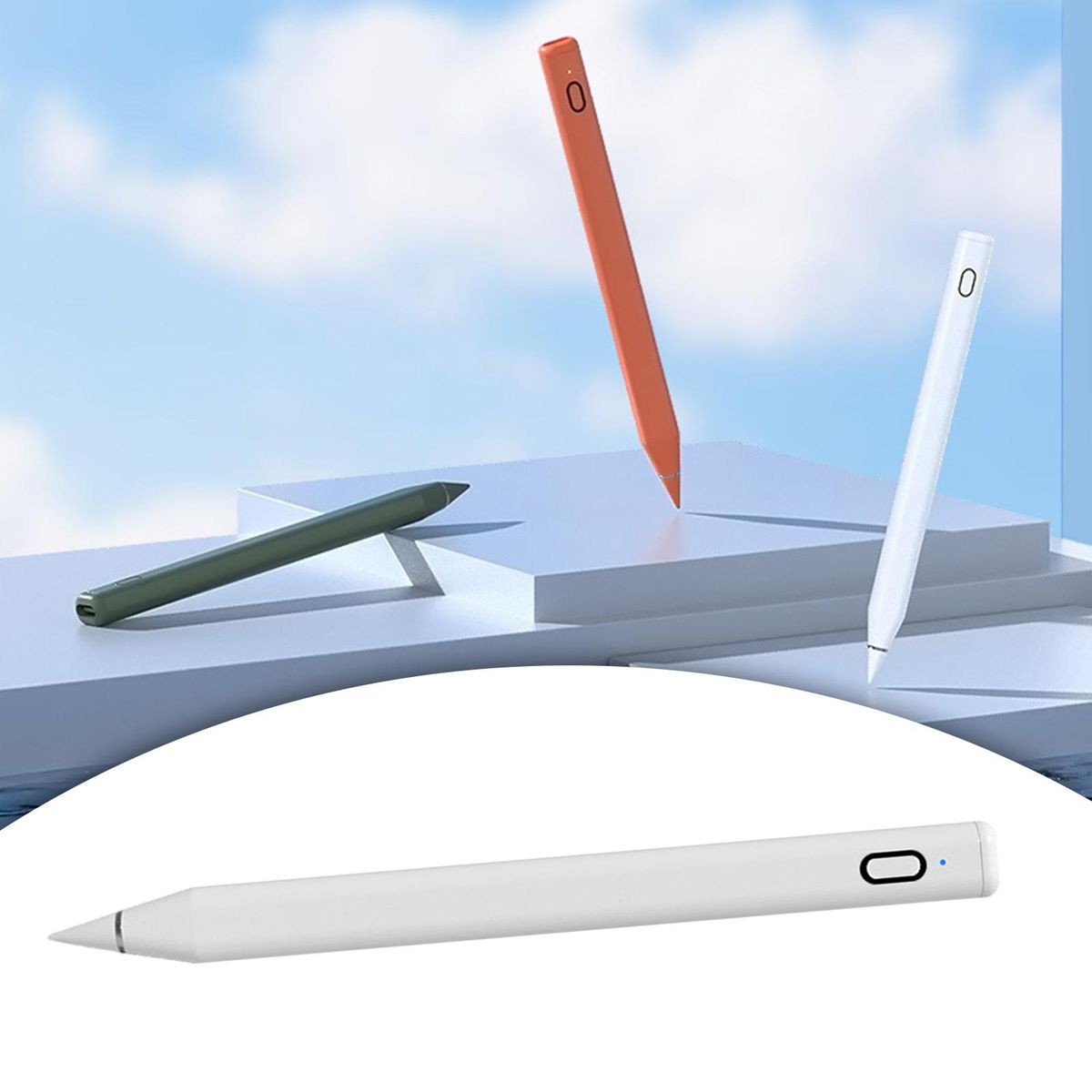 Active Stylus Pen Tip Rechargeable For   White