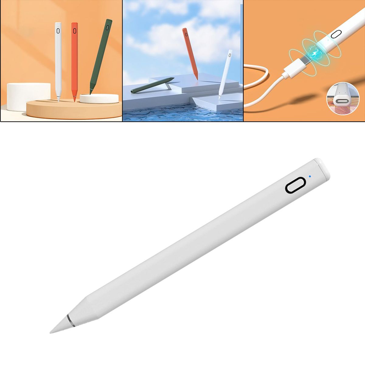 Active Stylus Pen Tip Rechargeable For   White