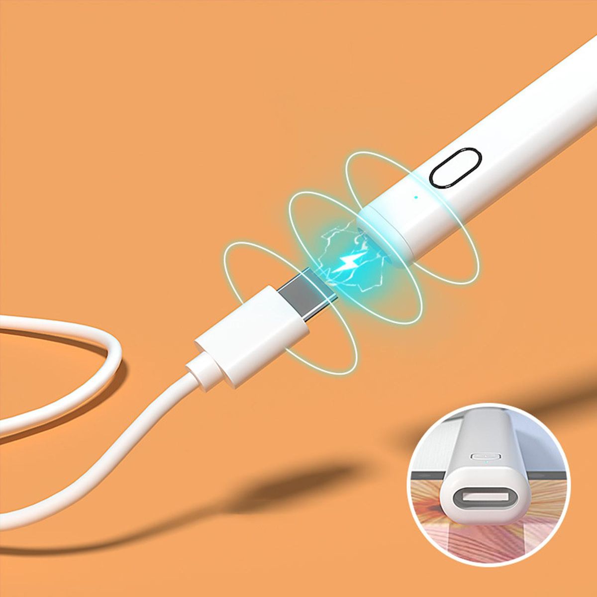Active Stylus Pen Tip Rechargeable For   White