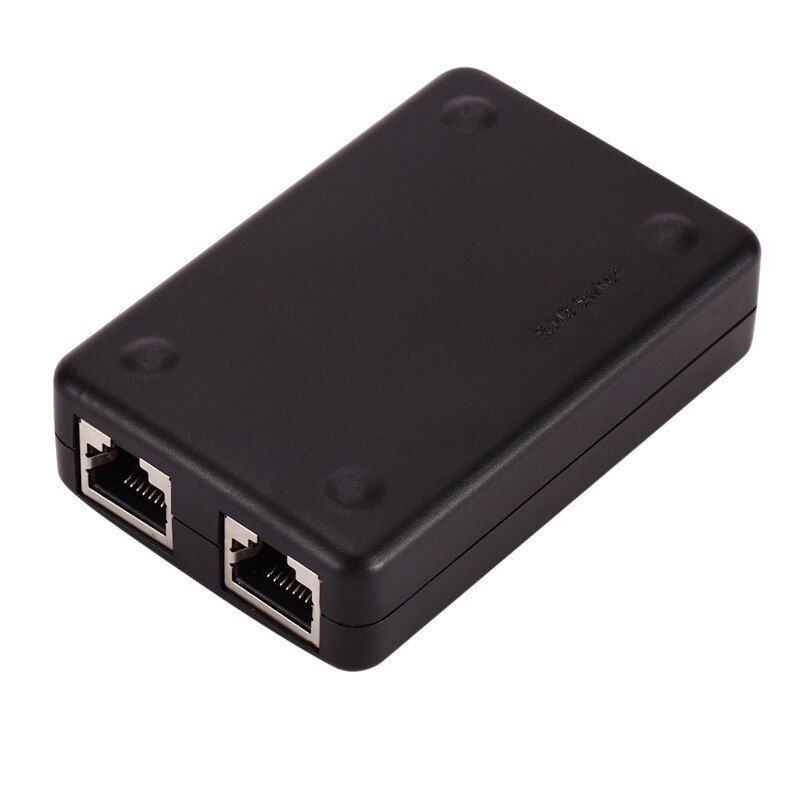 Mini 2 Port Rj45  Hub Network Switch Box Computer Ethernet Internet Adapter Rj45 Splitter Switch