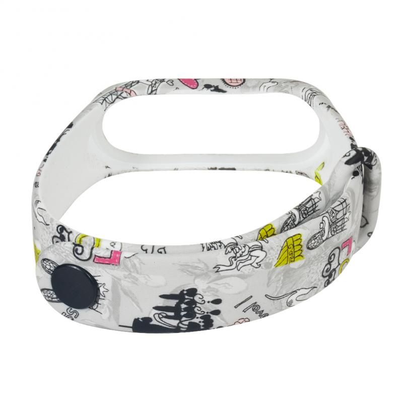 For Mi Band 5 Strap Replacement Wristband For Xiaomi Miband 5 Universal Silicone Colorful Flowers Wrist Strap For Mi5 Belt New