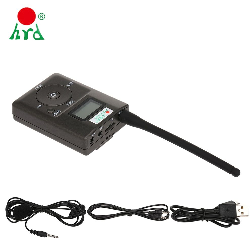 HDR-831 Portable Stereo Digital FM Transmitter Mini FM Radio Broadcast With LCD Display 3.5mm Earphone FM: 60-108MHZ
