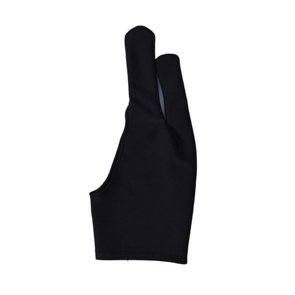 1Pc Anti-Fouling Two Finger Glove For Artist Drawing-Black