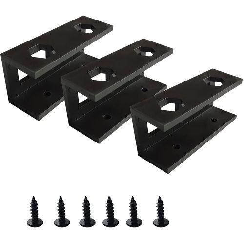 3 Pcs Plastic Under Desk Laptop Holder Mount With