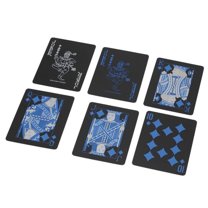 Waterproof Plasti  Playing  Ards Durable Poker  Ards Great Gift  Olle Tion-black