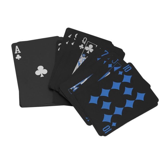 Waterproof Plasti  Playing  Ards Durable Poker  Ards Great Gift  Olle Tion-black