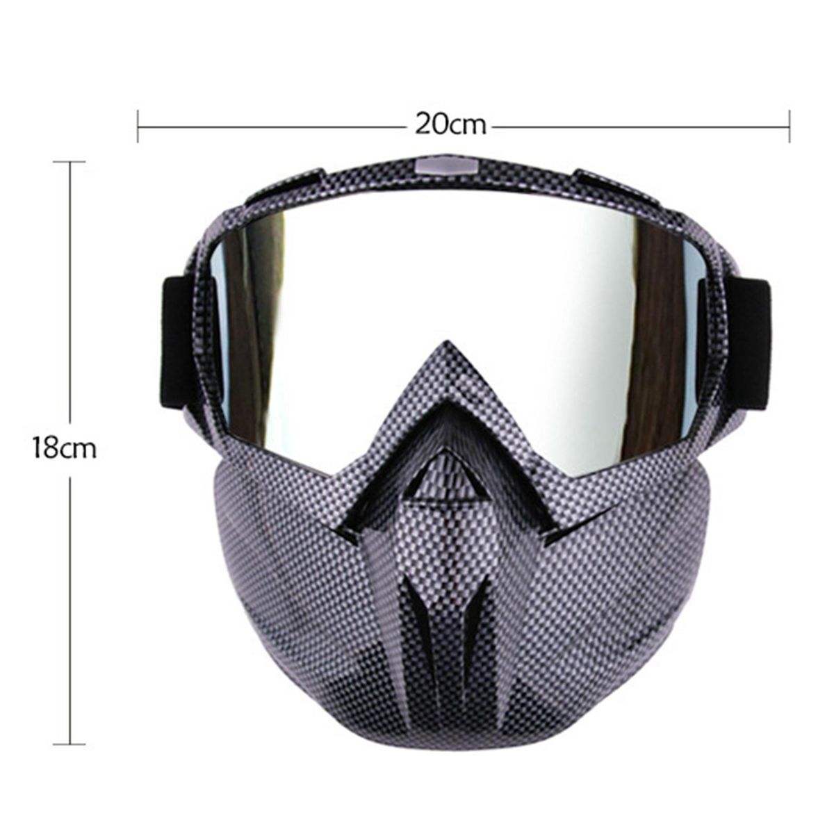 Anti Splash Sports Face Shield Detachable Safety Glasses Style 01