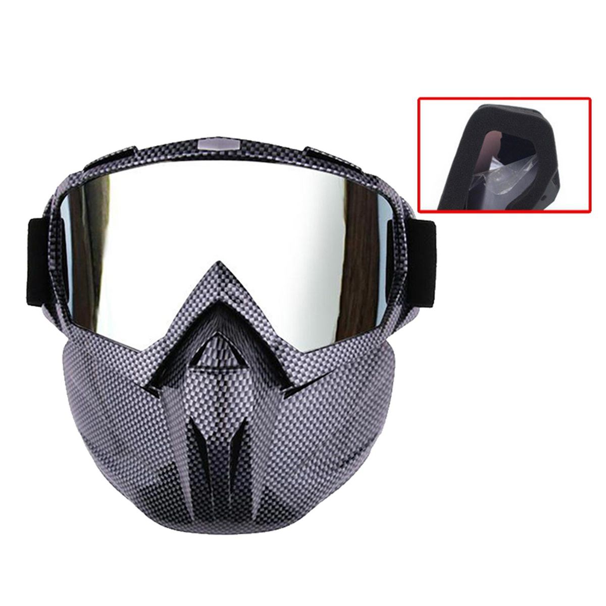 Anti Splash Sports Face Shield Detachable Safety Glasses Style 01