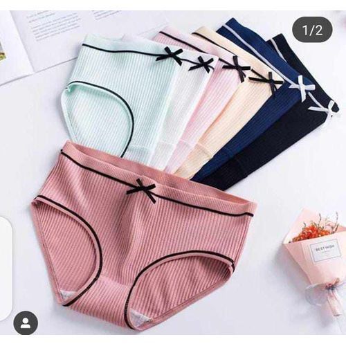Sidebow Cottonlace Panties Set Of 6 In 1