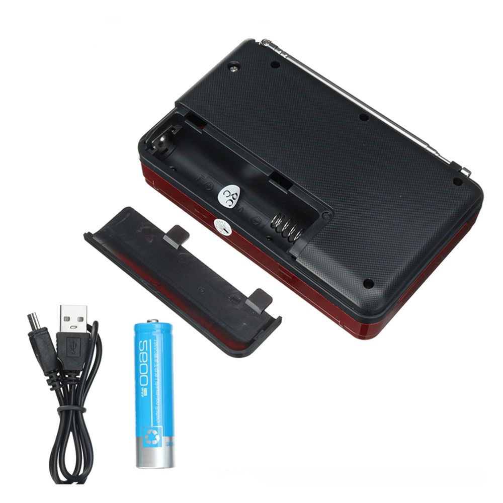Mini Portable Radio Handheld Fm Radio Rechargeable Digital