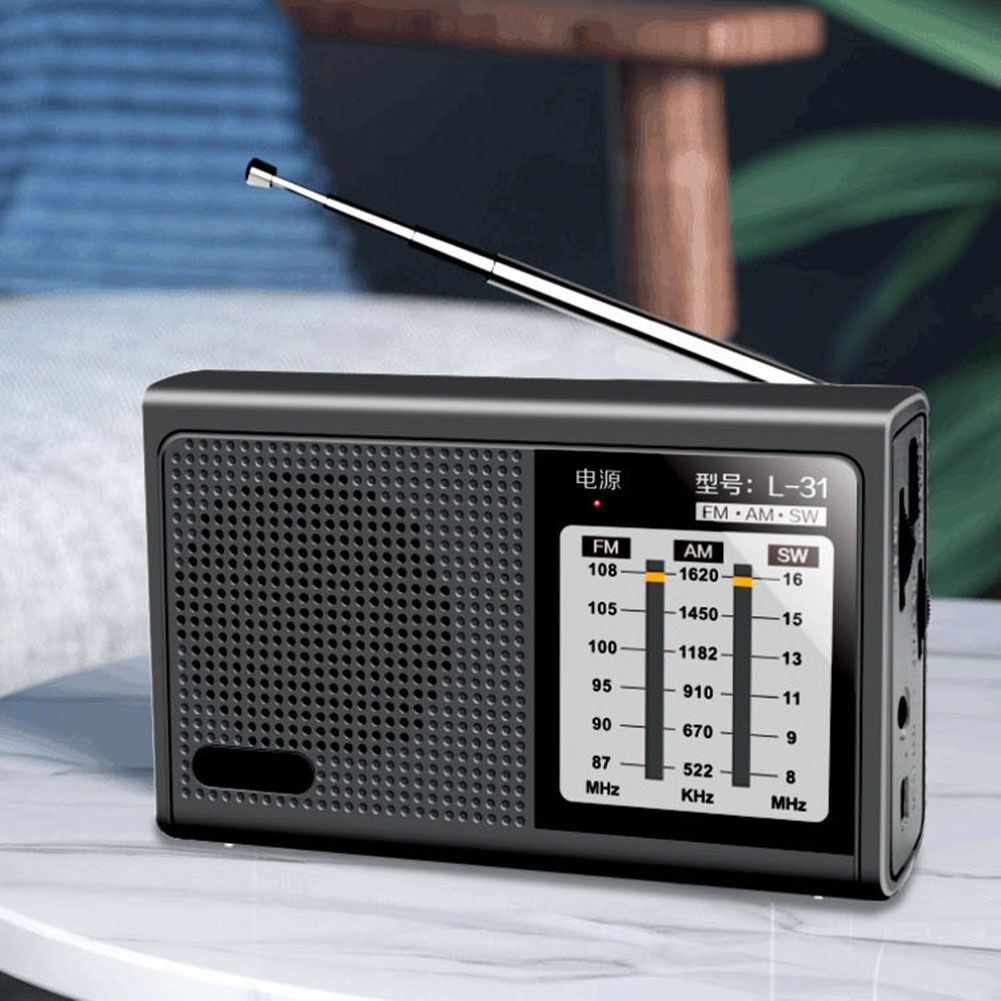 L-31 Mini Portable Full Band Radio Handheld Usb Rechargeabl