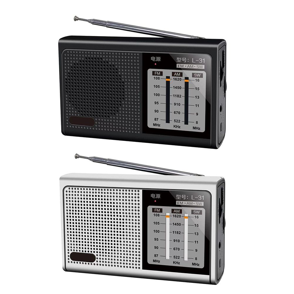 L-31 Mini Portable Full Band Radio Handheld Usb Rechargeabl