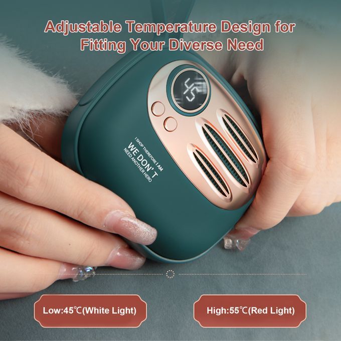 Mini 5000mAh Electric Hand Warmer P-ower B-ank 2 Adjustable