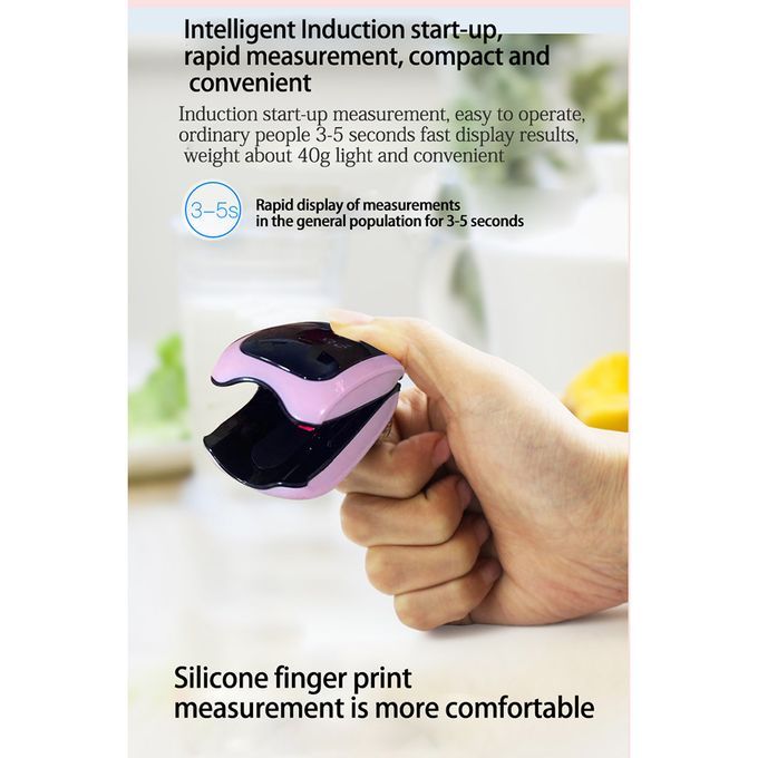 Pulse Oximeter Rechargeable Home Fingertip Finger Clip