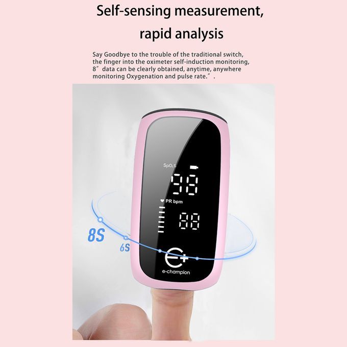 Pulse Oximeter Rechargeable Home Fingertip Finger Clip