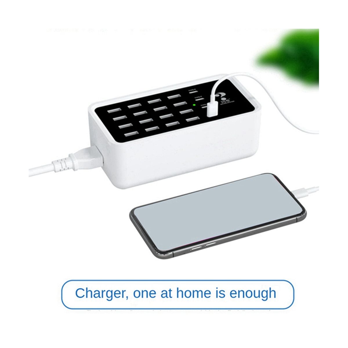 WIN HOW SOLUTION 120W TYPE-C USB Charging Station 20 Port Universal Model Desktop USB Charger for Smart Phone with UK Plug