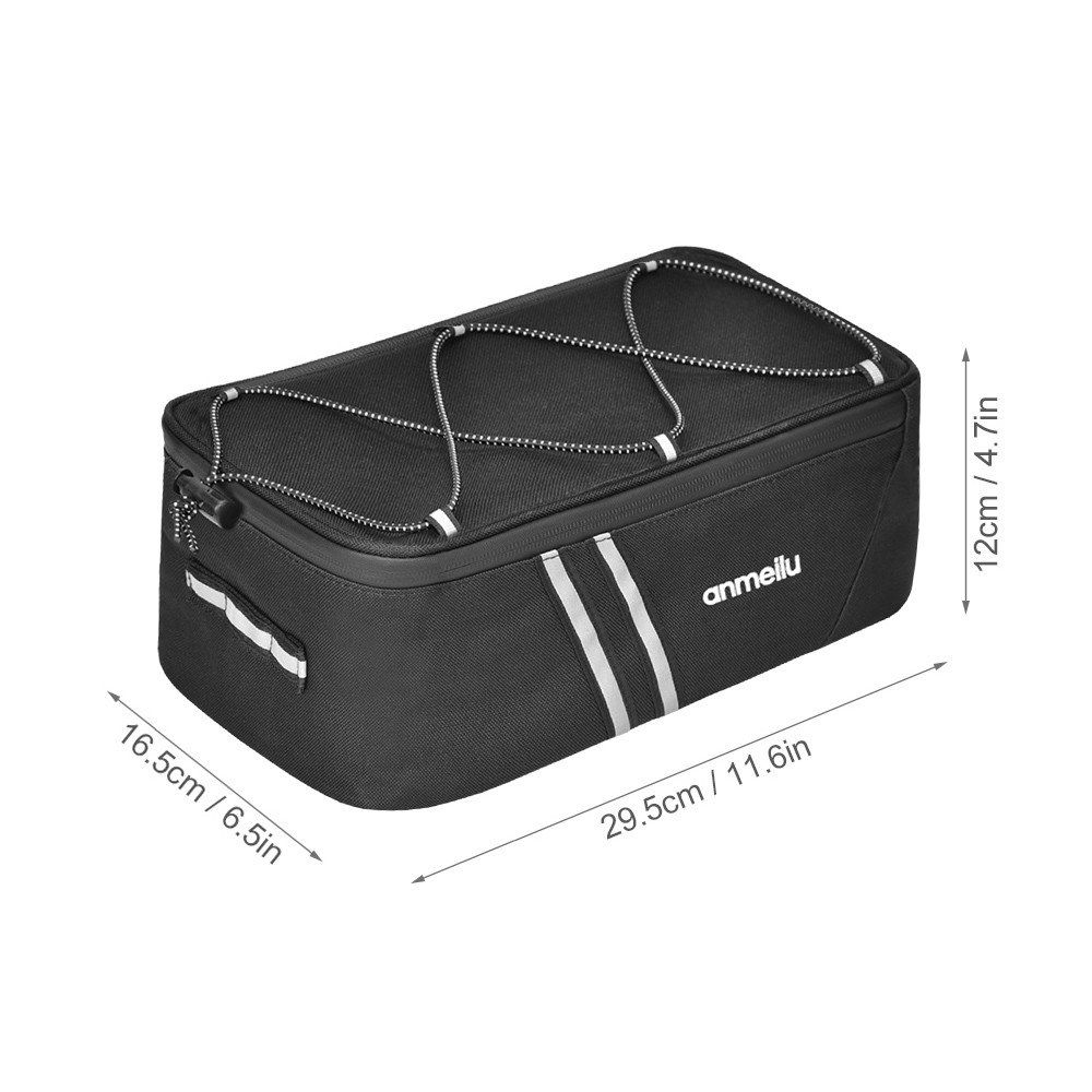 7L Bike Trunk Bag With Rain Cover Bicycle Rear Bag Bike Rack