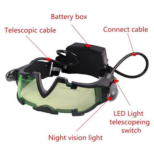Adjustable Elastic Night Vision Eyewear Safety Windproof Ey