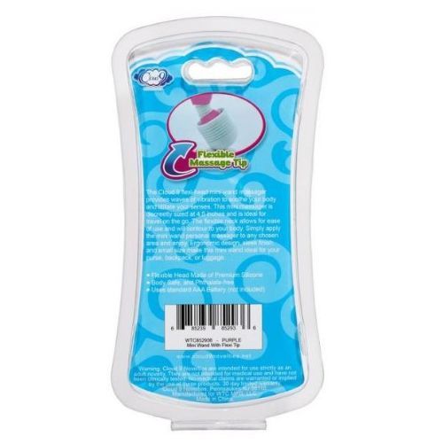 Mini Flexible Silicone Head Wand (White)