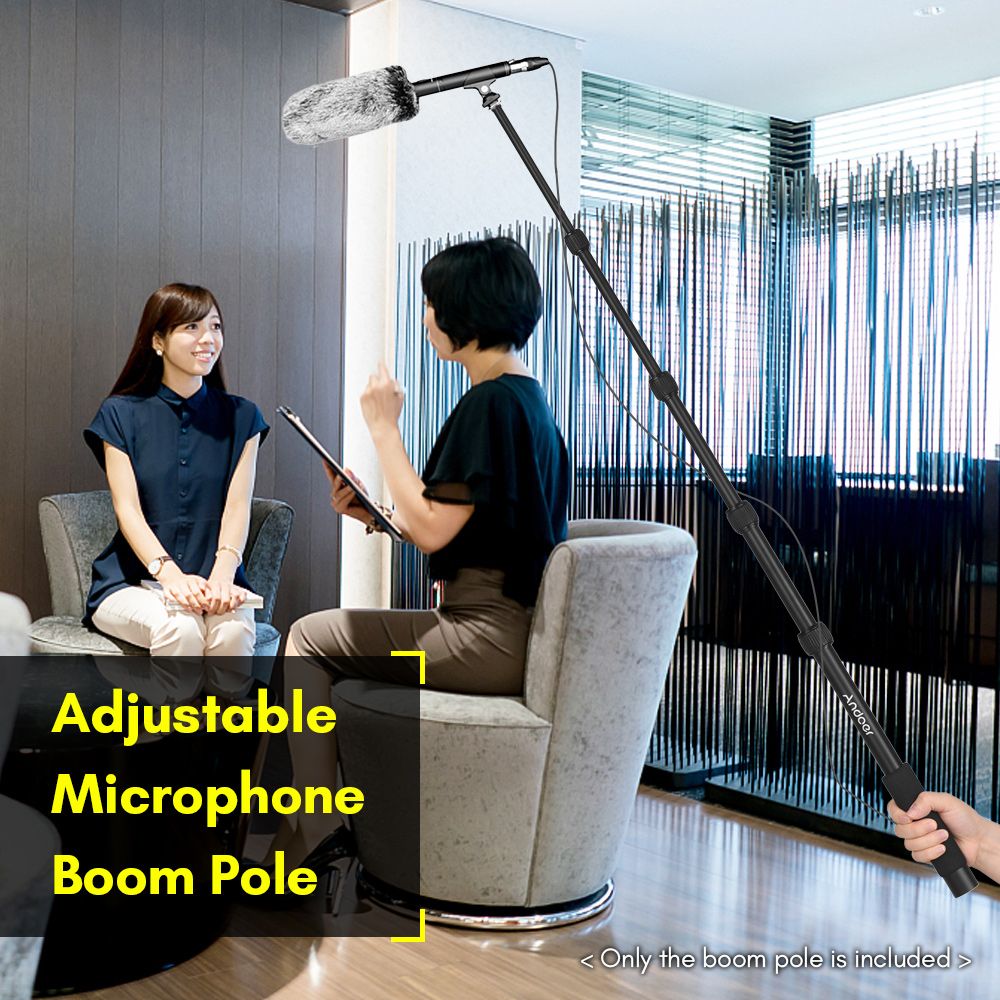 Handheld Microphone Boom Arm 5-Section Extendable