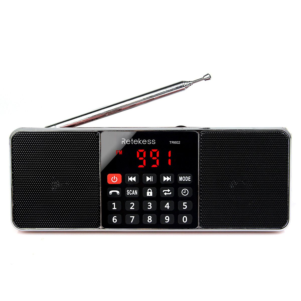 TR602 Digital Portable Radio AM FM Bluetooth Speaker Stereo MP3 Player
