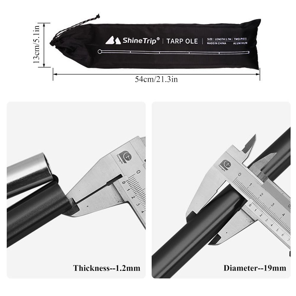 Folding Canopy Pole Outdoor Aluminium Alloy Tent Support