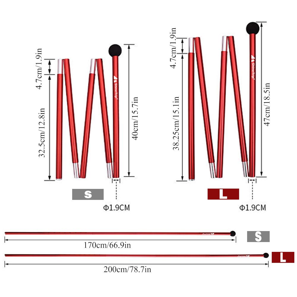 Folding Canopy Pole Outdoor Aluminium Alloy Tent Support