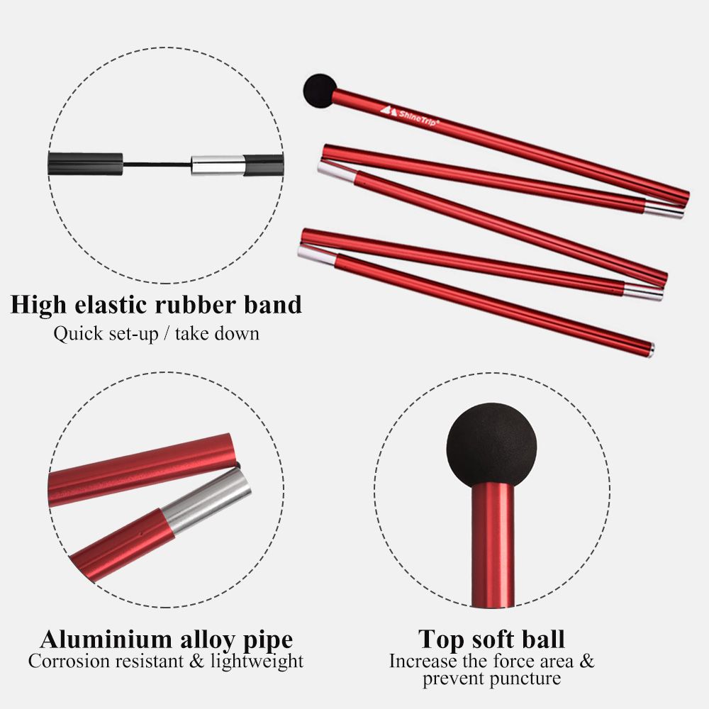 Folding Canopy Pole Outdoor Aluminium Alloy Tent Support