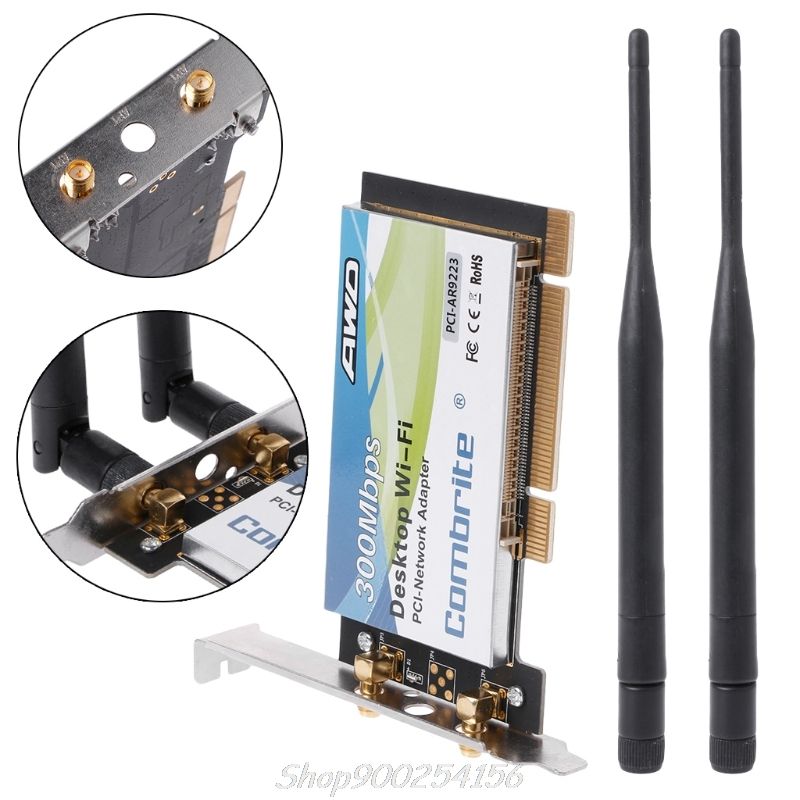 AR9223 PCI 300M 802.11b G N Wireless WiFi Card For Desktop