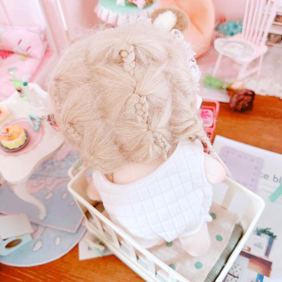 Doll Bodysuit White Romper 20cm Idol Doll Clothes White