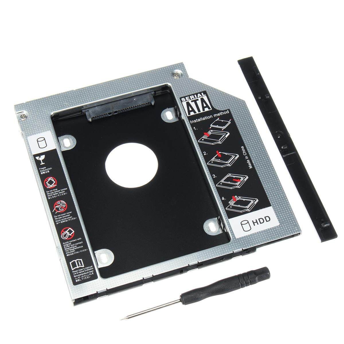 Universal SATA 2nd SSD HDD Hard Drive Caddy For 12.7mm CD/DVD-ROM Optical Bay