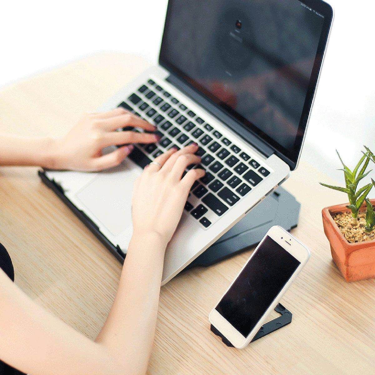 Adjustable Plastic Laptop Stand Holder Desk Tablet Notebook Cooling Bracket Dock