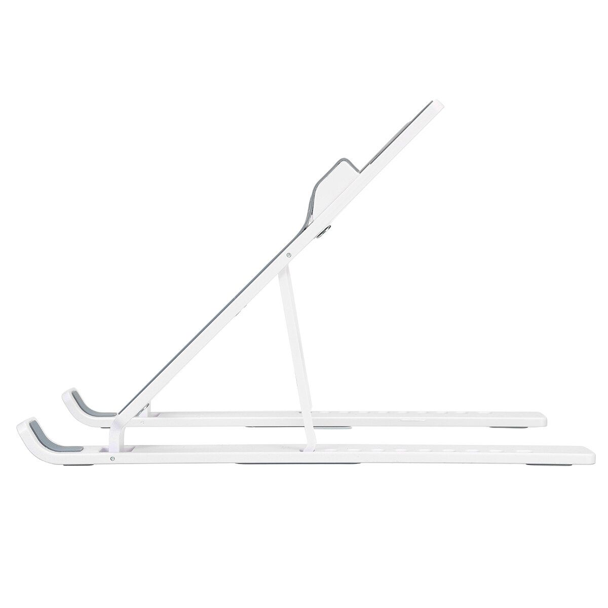 Portable Adjustable Laptop Notebook Table Stand Tray Lazy Computer Foldable Desk Ten Height Adjustment With 11-17 Inch Tablet Notebook Computers White