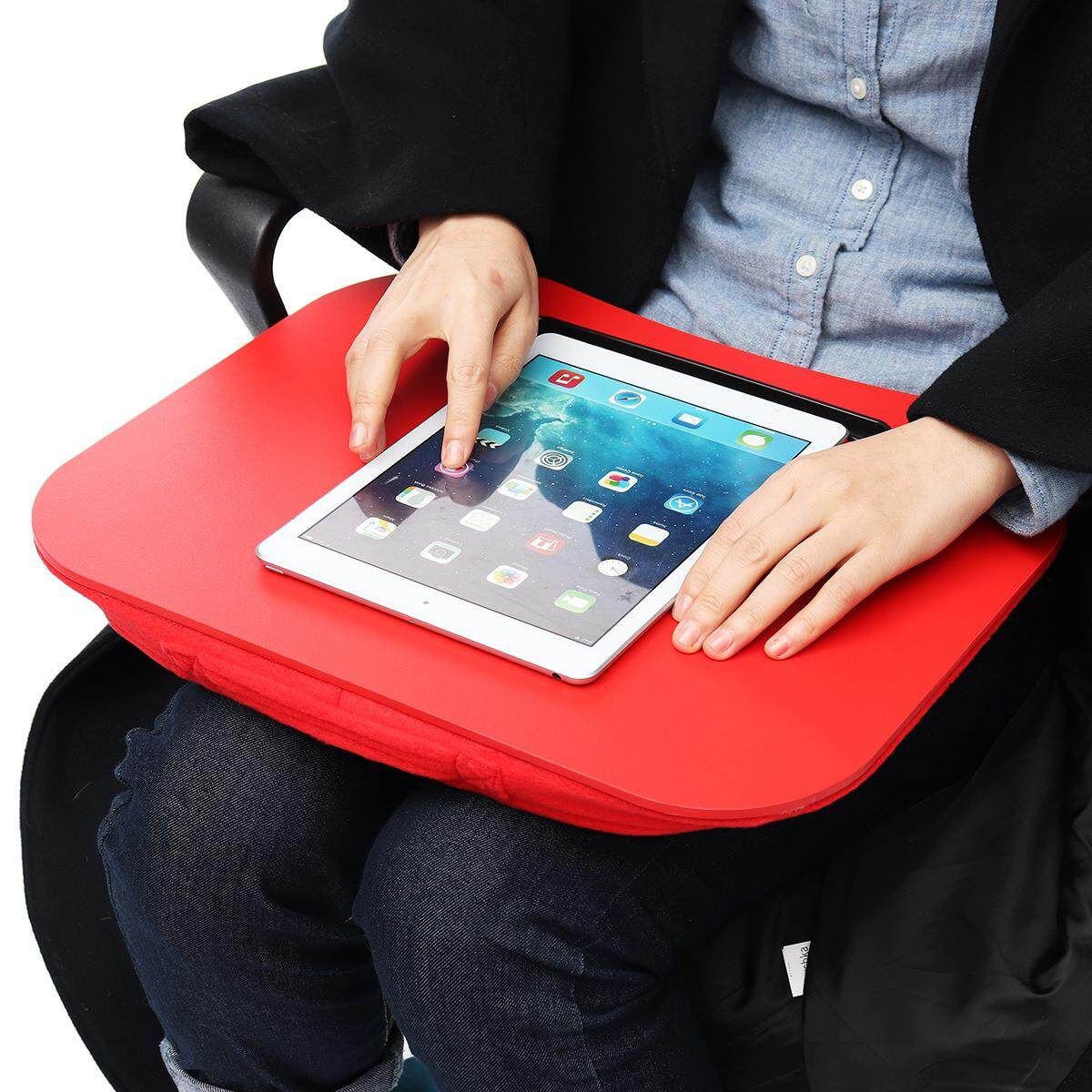 Portable Laptop Lap Tray Desk Bed Computer Table Holder Notebook Stand Pad Gift Red (bright Red)
