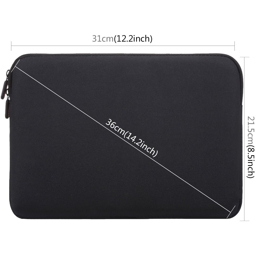 HAWEEL 11 Inch Sleeve Case Zipper Briefcase Carrying Bag, Forbook, Samsung, Lenovo, Sony, DELL Alienware, CHUWI, ASUS, HP, 11 Inch And Below Laptops / Tablets(Black)