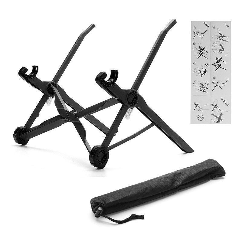 (3 Levels Adjustable) Folding Laptop Table Desk Stand Mount Portable Notebook Anti-slip Holder For Bedroom Office Business Travel Work