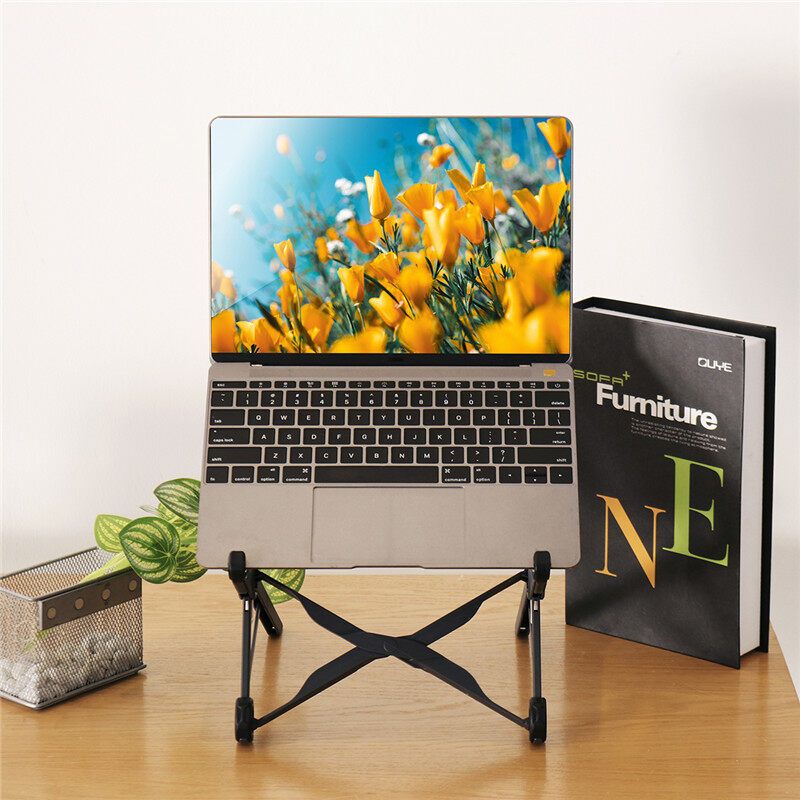 (3 Levels Adjustable) Folding Laptop Table Desk Stand Mount Portable Notebook Anti-slip Holder For Bedroom Office Business Travel Work