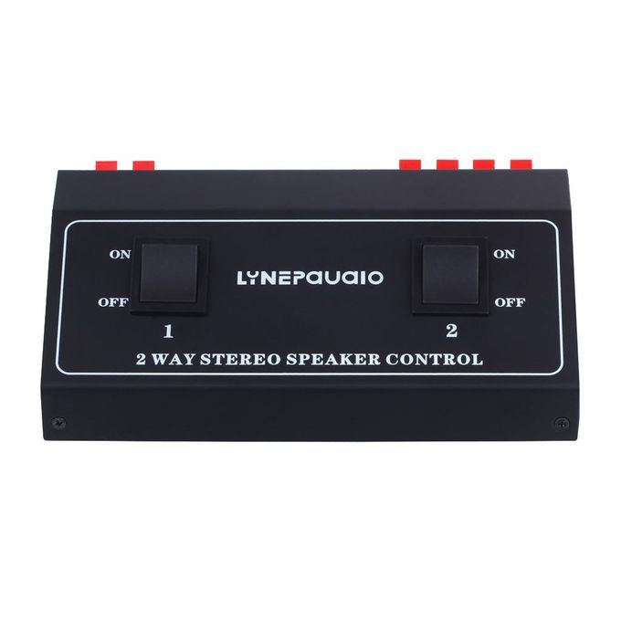 2-Way Stereo Speaker Splitter & Volume Control - HI-FI Loudspeaker